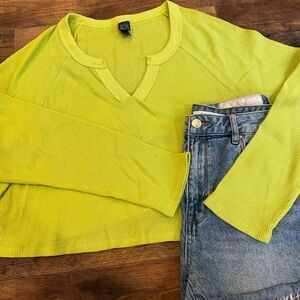 Target Lime Green Crop Top